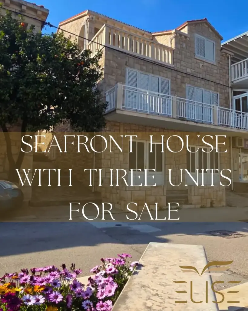 STONE HOUSE FIRST ROW BY THE SEA- BRNA COVE/ SOUTHERN KORČULA- 540.000€